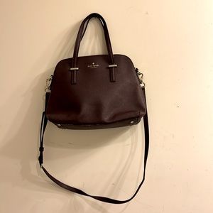 Kate spade maroon top purse